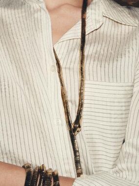 NWT Zara Snake Metal Necklace